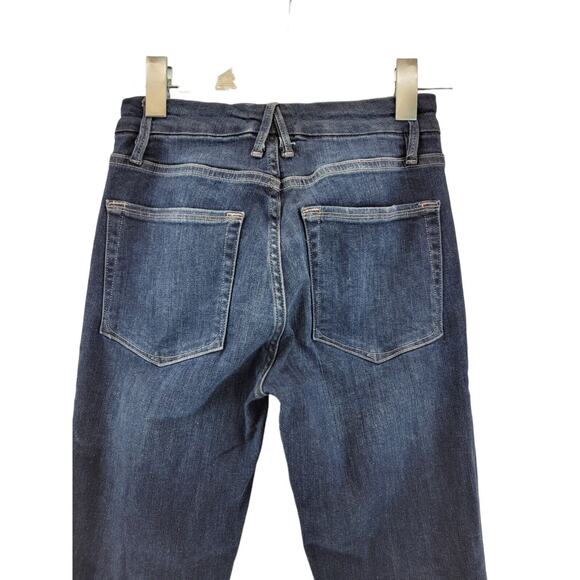 Good American Skinny Jeans Good Legs Crop Size 2 /24" Waist Dark Wash Stretch - Picture 4 of 8